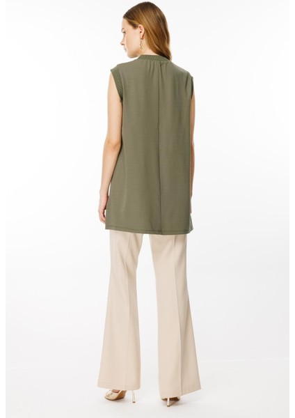 Arkası Dikişli Tunik Haki 4677 fiyatları