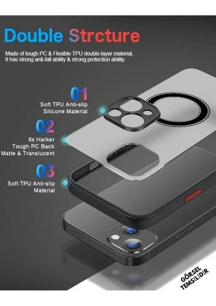 iPhone Xs | Buzlu Şeffaf Silikon Mat Telefon Kılıfı – Darbeye Dayanıklı - Gri