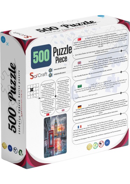 500 Parça Puzzle Londra Telefon Kulübesi