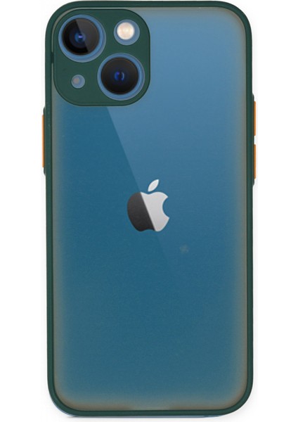 IPHONE 15 Plus | Buzlu Şeffaf Silikon Mat Telefon Kılıfı – Darbeye Dayanıklı - Yeşil