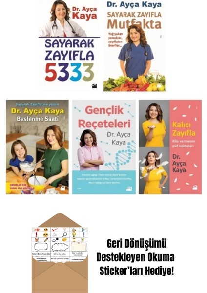 Dr. Ayça Kaya Seti 5 Kitap + Okuma Sticker'ları