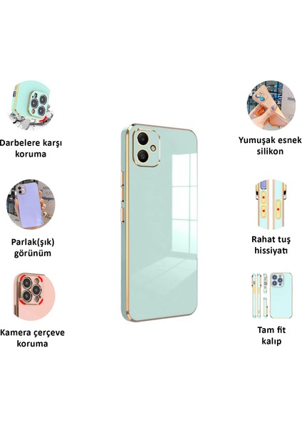 Samsung Galaxy A05 Kılıf Kenar Detaylı Yumuşak Parlak Silikon fiyatları