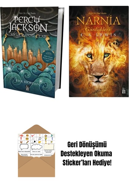 Percy Jackson ve Olimposlular + Narnia Günlükleri Tek Cilt + Okuma Sticker'ları