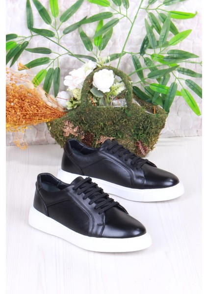 46642 Rahat Hakiki Deri Sneaker Erkek Ayakkabı