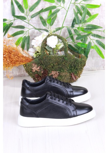 46642 Rahat Hakiki Deri Sneaker Erkek Ayakkabı