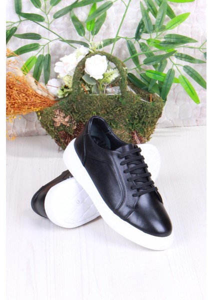 46642 Rahat Hakiki Deri Sneaker Erkek Ayakkabı