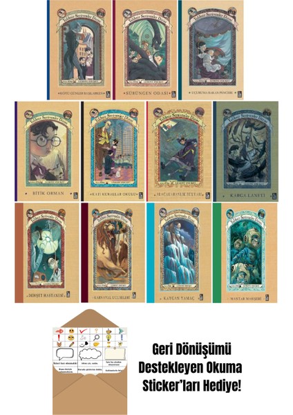 Talihsiz Serüvenler Dizisi 11 Kitap Set + Okuma Sticker'ları