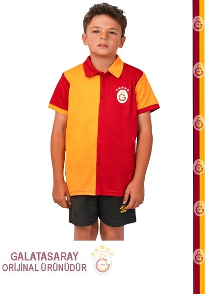 Lisanslı 5 Yıldız Polo Yaka Çocuk Forma T-Shirt Aslan Ahşap Kutulu fiyatları