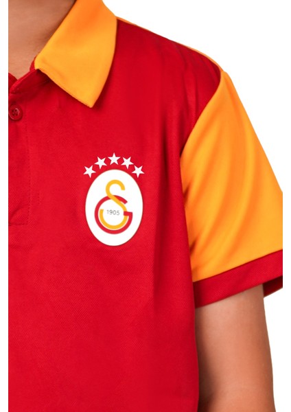 Lisanslı 5 Yıldız Polo Yaka Çocuk Forma T-Shirt Aslan Ahşap Kutulu fırsatları