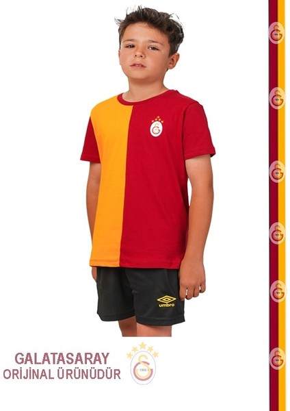 Orijinal 5 Yıldız Parçalı Çocuk Forma T-Shırt Aslan Ahşap Kutu Hediyeli