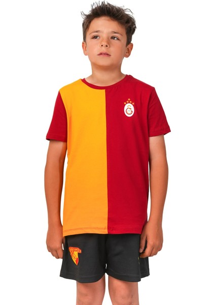 Orijinal 5 Yıldız Parçalı Çocuk Forma T-Shırt Aslan Ahşap Kutu Hediyeli