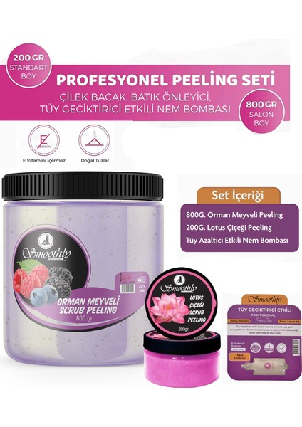 1000 G. Vücut Peelingi Epilasyon Önce ve Sonrası Batık Peelingi Nem Bombası Takviyeli