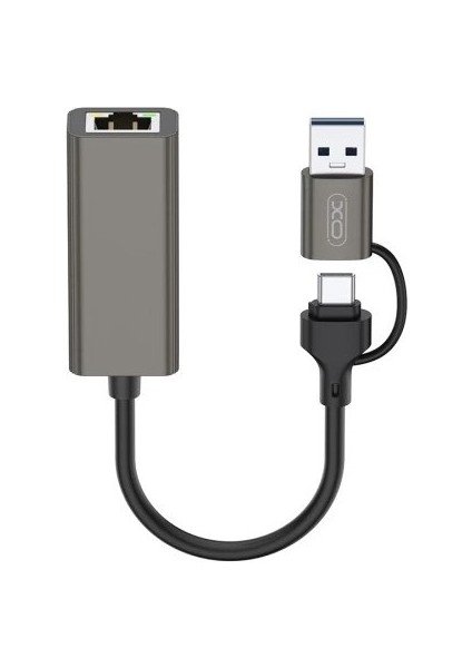 Usb/type-C To RJ45 Network Dönüştürücü XO-HUB018