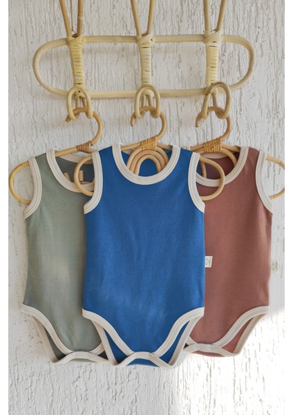 Milena 3lü %100 Pamuk Bebek Atlet Set