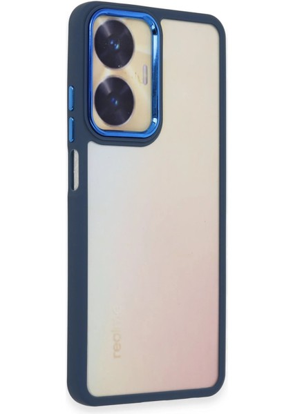 Realme C55 Kılıf Dora Kapak - Mavi Yktsn