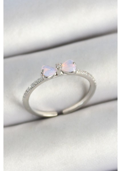 Pirinç Fiyonk Figürlü Zirkon Taşlı Gold Renk Ayarlanabilir Kadın Yüzük