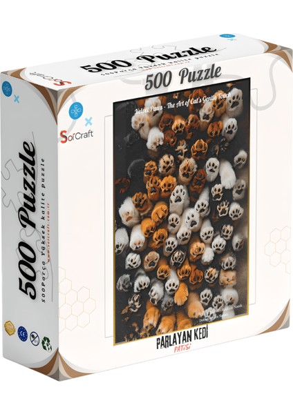 500 Parça Puzzle Parlayan Kedi Patileri