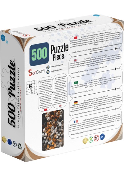 500 Parça Puzzle Parlayan Kedi Patileri