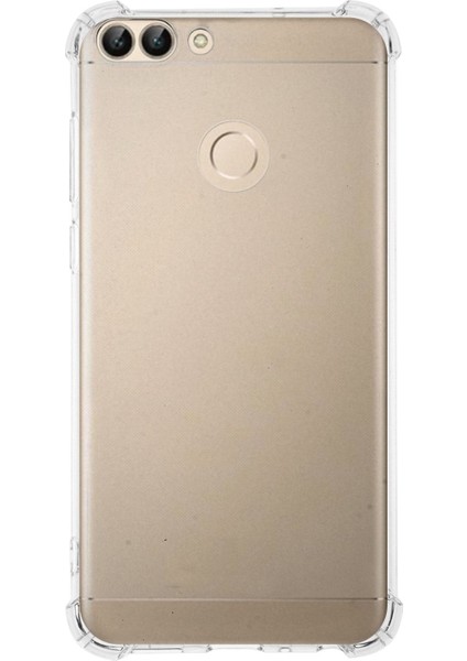 Huawei P Smart ile Uyumlu Kapak Köşe Korumalı Airbag Antishock Şeffaf Silikon Kılıf