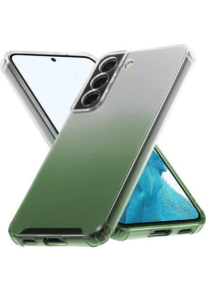 Samsung Galaxy S22 ile Uyumlu Kapak Kamera Korumalı Antişok Airbag Köşe Korumalı Silikon Şeffaf Kılıf