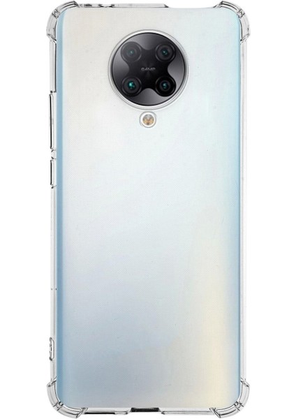Xiaomi Poco F2 Pro ile Uyumlu Kapak Köşe Korumalı Airbag Antishock Şeffaf Silikon Kılıf