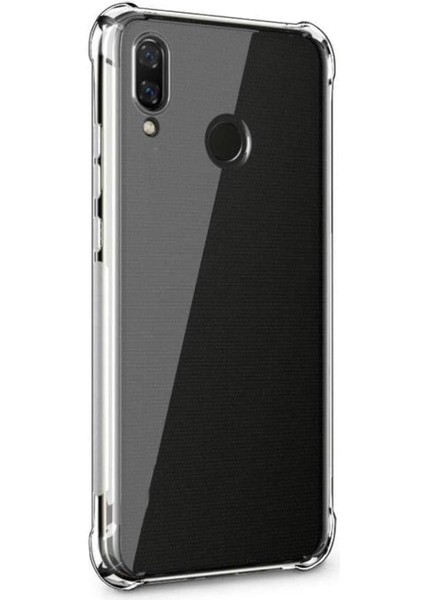 Huawei Y7 2019 ile Uyumlu Kapak Köşe Korumalı Airbag Antishock Şeffaf Silikon Kılıf
