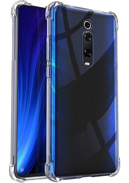Xiaomi Mi 9t Pro ile Uyumlu Kapak Köşe Korumalı Airbag Antishock Şeffaf Silikon Kılıf