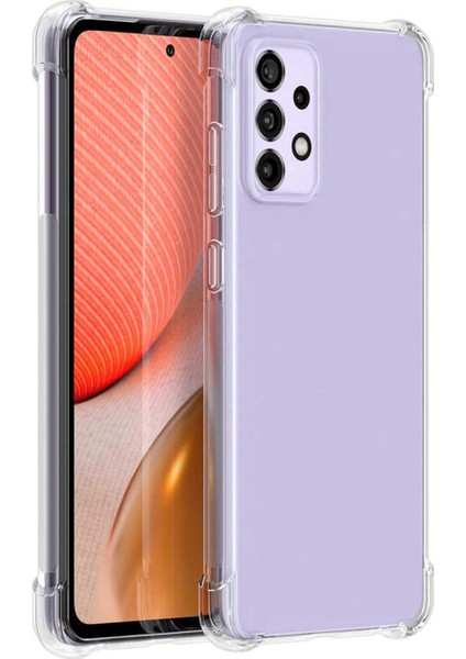 Samsung Galaxy A52S ile Uyumlu Kapak Köşe Korumalı Airbag Antishock Şeffaf Silikon Kılıf