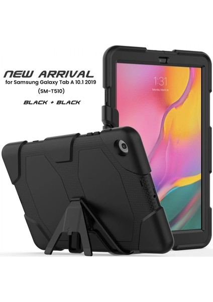Samsung Galaxy T510 Tab A 10.1 Kılıf Griffin Tablet Kapak - Siyah Yktsn