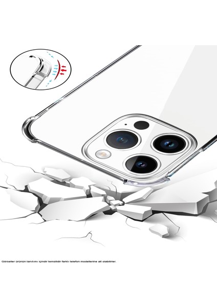 Xiaomi Mi 9t Pro ile Uyumlu Kapak Köşe Korumalı Airbag Antishock Şeffaf Silikon Kılıf