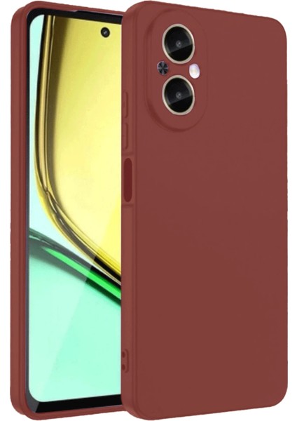 Realme 12 Lite Kılıf First Silikon - Bordo Nrmsa