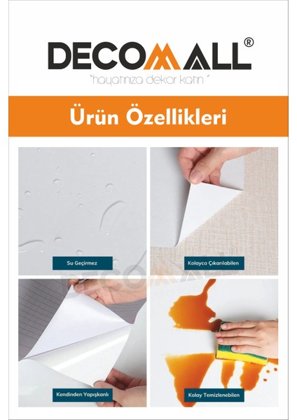 Code 119 Suya Dayanıklı Mutfak Banyo Zemin Mermer Mobilya Fayans Yapışkanlı Folyo Kaplama