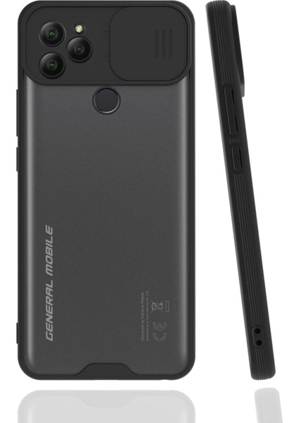 General Mobile Gm 22 Kılıf Platin Kamera Koruma Silikon - Siyah Nrmsa
