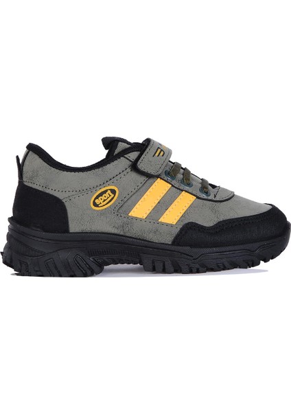 Skuaıter BLM-5090 Haki Cırtlı Erkek Çocuk Kışlık Spor Ayakkabı