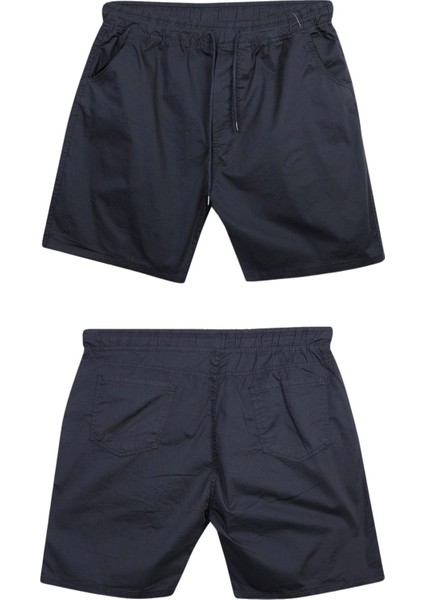 Likralı Büyük Beden 120 - 157 Kilo Arası Için Uygun Bedenli Erkek Bağcıklı Gabardin Şort