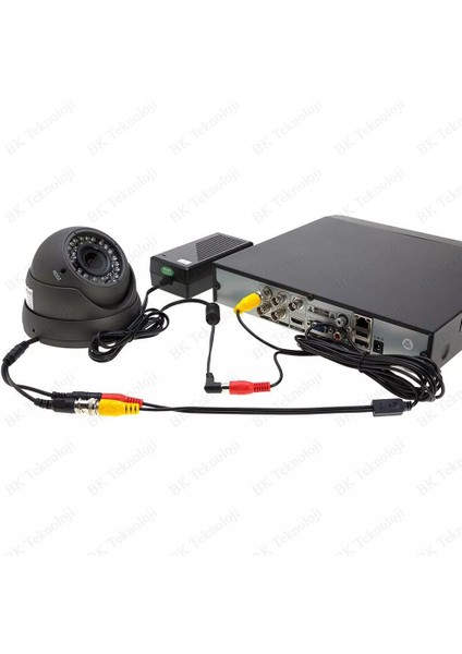 Hazır Cctv Ahd Kamera Kablosu Bnc Video + Dc Güç 20 Metre