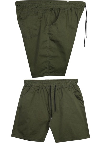 Likralı Büyük Beden 120 - 157 Kilo Arası Için Uygun Bedenli Erkek Bağcıklı Gabardin Şort fiyatları