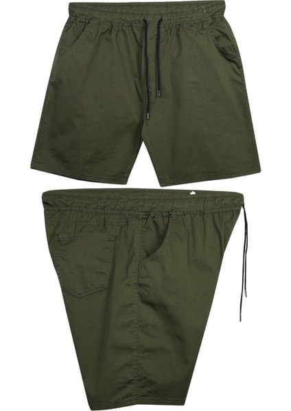 Likralı Büyük Beden 120 - 157 Kilo Arası Için Uygun Bedenli Erkek Bağcıklı Gabardin Şort fırsatları