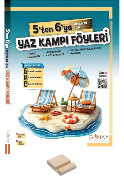 5'ten 6'ya Geçenler Için Yaz Tatili Föyleri + Telefon Tutucu