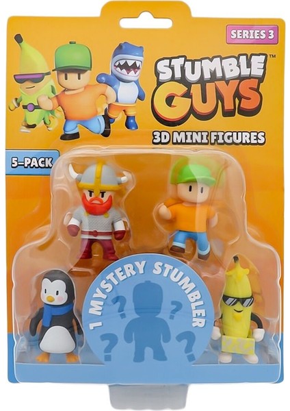 TUY22000 Stumble Guys 5li Mini Figür