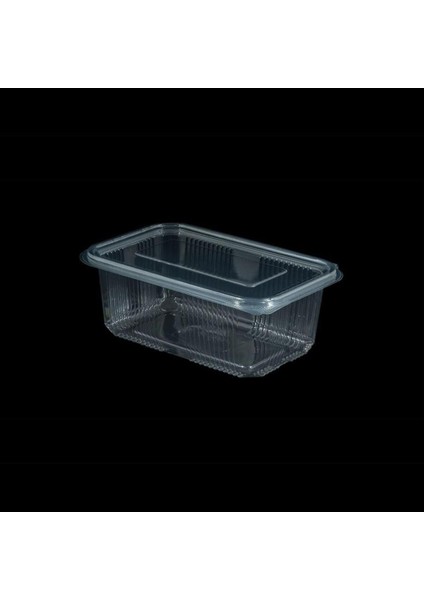 Kullan At Plastik Kilitli Şeffaf Düz Kapaklı Gıda Saklama Kabı Sızdırmaz Kap - 1000 cc - 600 Adet fiyatları