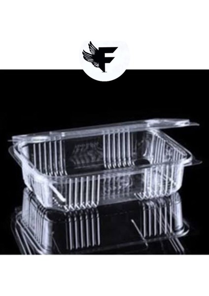 Kullan At Tek Kullanımlık Plastik Kapaklı Kase / Sızdırmaz Kap 1500 cc 25 Adet