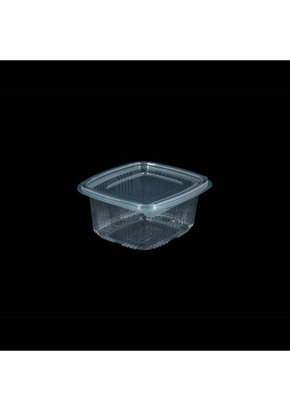 Kullan At Plastik Kilitli Şeffaf Düz Kapaklı Gıda Saklama Kabı Sızdırmaz Kap - 500 cc - 1000 Adet fiyatları