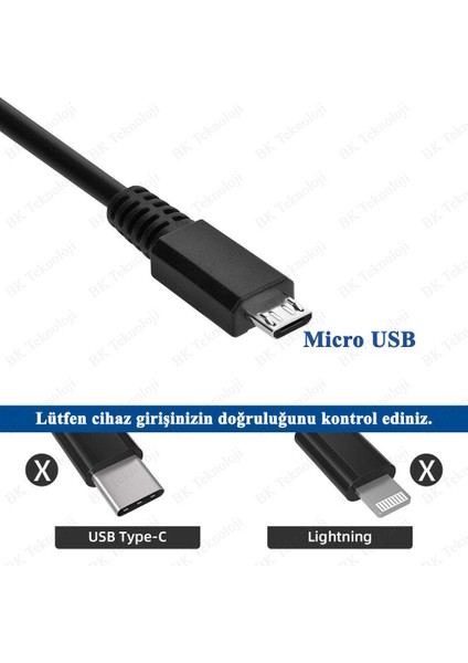 USB 2.0 Erkek - Micro USB Erkek Kısa Şarj Data Kablosu - 40CM fırsatları