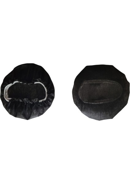 100'lü 5 cm S Siyah Tek Kullanımlık Kulak Bonesi