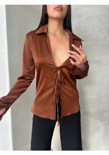 Saten Bluz