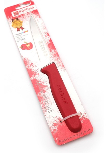 Mutfak Bıçağı 9,5 cm Kırmızı