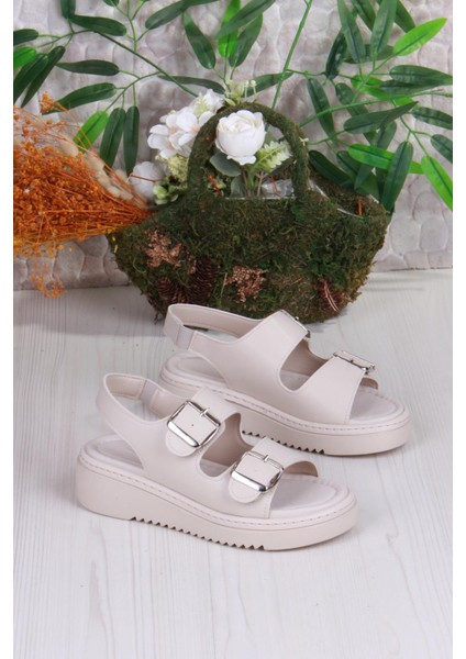 35602 Fancy Anatomik Rahat Iki Tokalı Kadın Sandalet modelleri