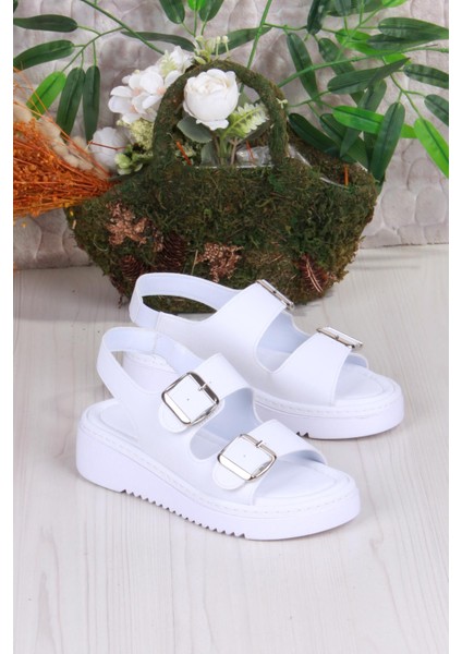 35602 Fancy Anatomik Rahat Iki Tokalı Kadın Sandalet modelleri