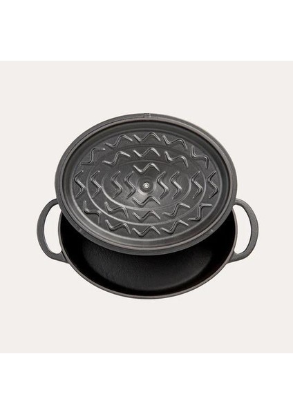 Oval Tencere Mat Siyah 23X29 cm fiyatları
